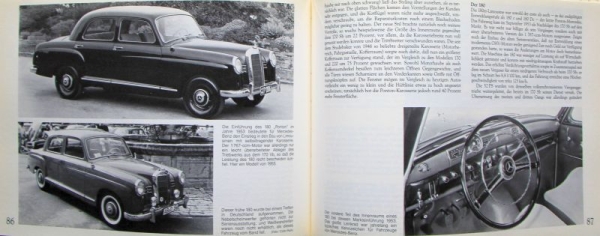 Taylor "Mercedes-Benz Ponton-Modelle" Collectors Guide Volume XVI Mercedes-Benz History 1991 (7026)